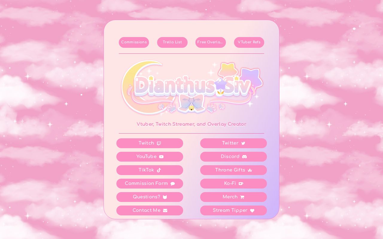 Rose Pink Modular Twitch Overlay - WanderingSoul's Ko-fi Shop - Ko